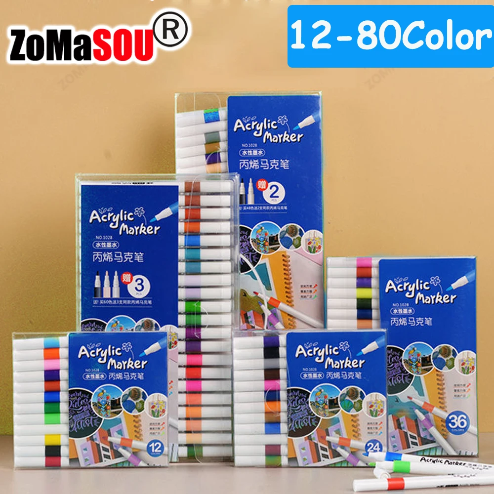 Model Kit Markers - 12-60 Top Colors Acrylic Paint Marker