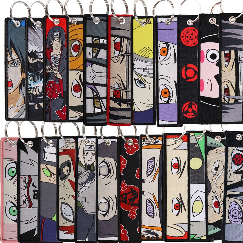 Model Kit Naruto - Anime Naruto Embroidery Key Fobs Cool