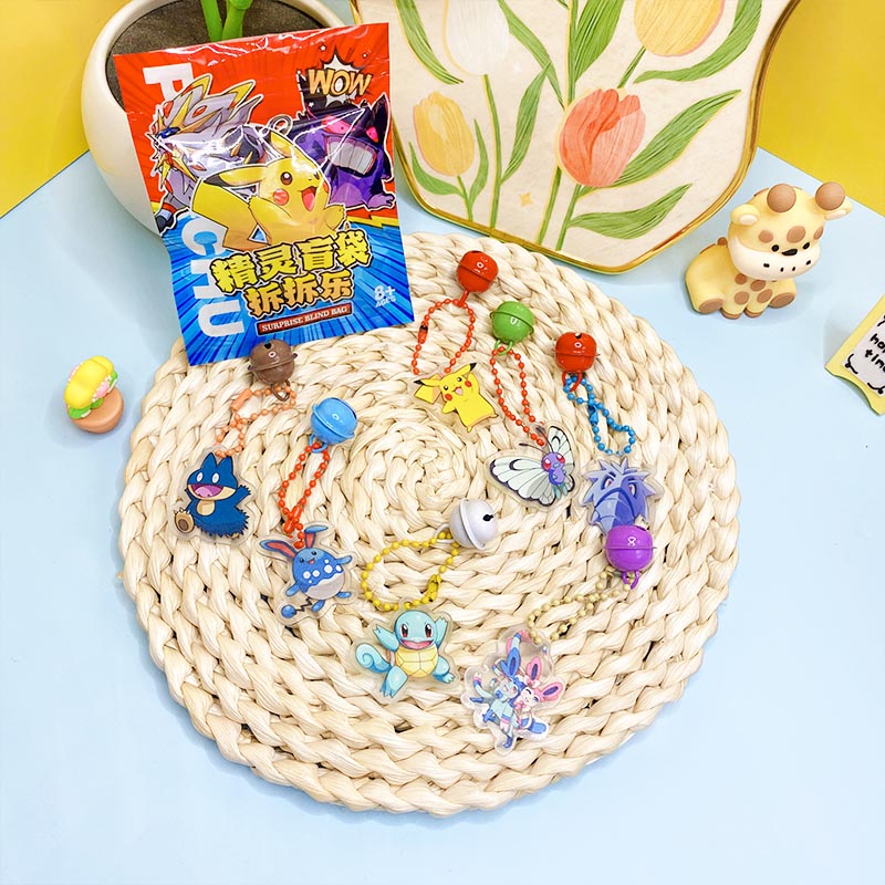 Model Kit Pokemon - 32Pcs/Box Pokemon Blind Bag Keychain Cartoon