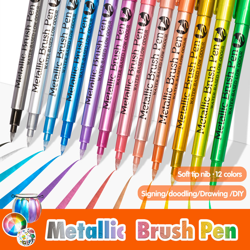 Model Kit Markers - GN 12 Colors Metallic Waterproof Permanent
