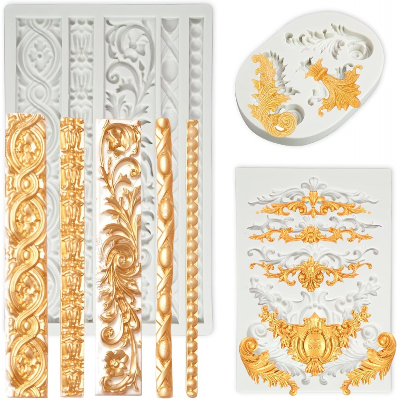 Model Kit For Beginners - 3 Bag Baroque-style silicone mold Roller-type