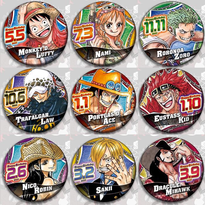 Model Kit One Piece - One Piece Anime Badge Pin Set
