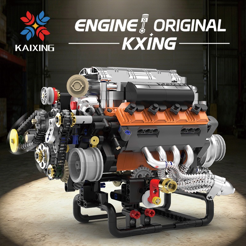 K96215 767PCS V8 Engine Model  - Model Kit Engine V8 评论和价格