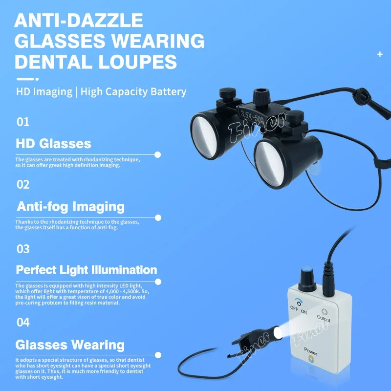 Finer Dental Magnifying Glass  - Magnifier With Light 评论和价格