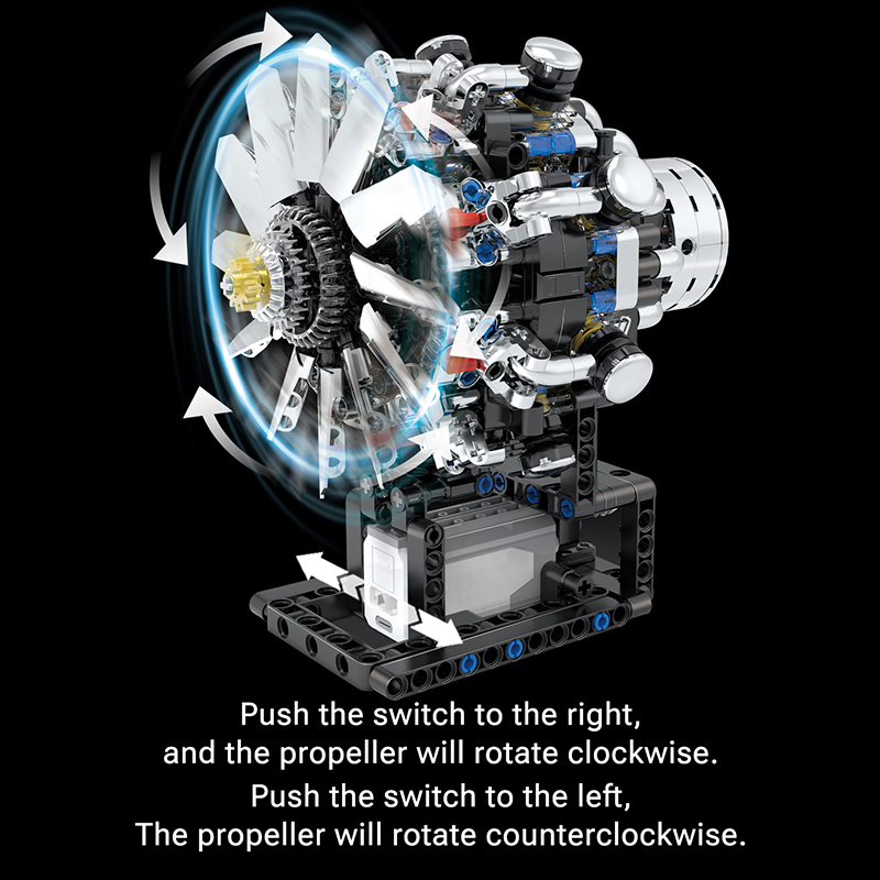 Airplane V8 Engine Motorized S - Model Kit Engine V8 评论和价格