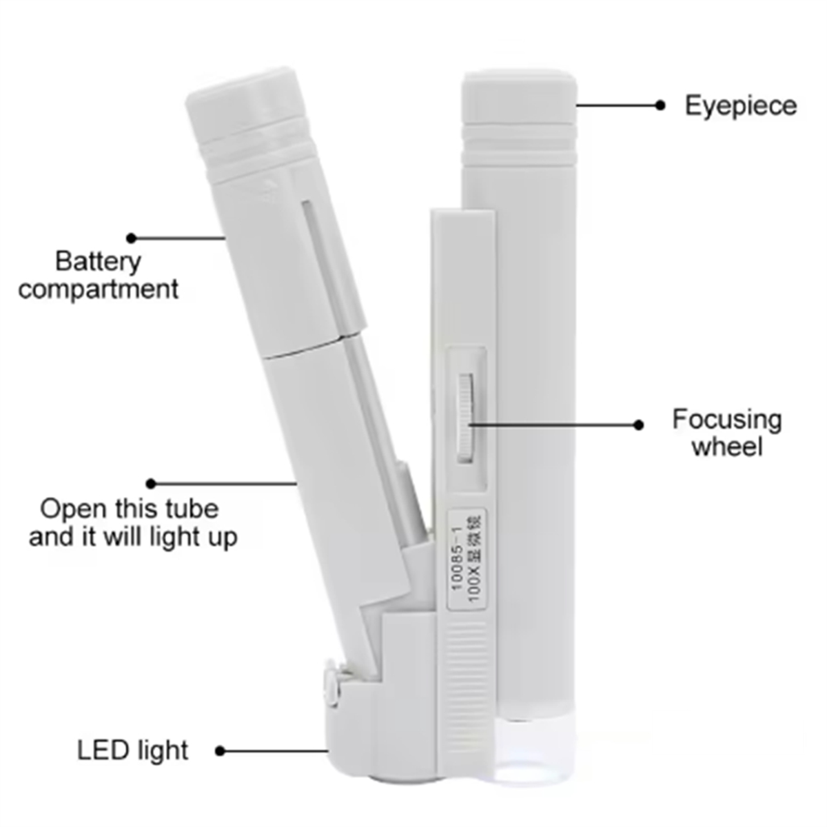 ABNJ Handheld Microscope 100X  - Magnifier With Light 评论和价格