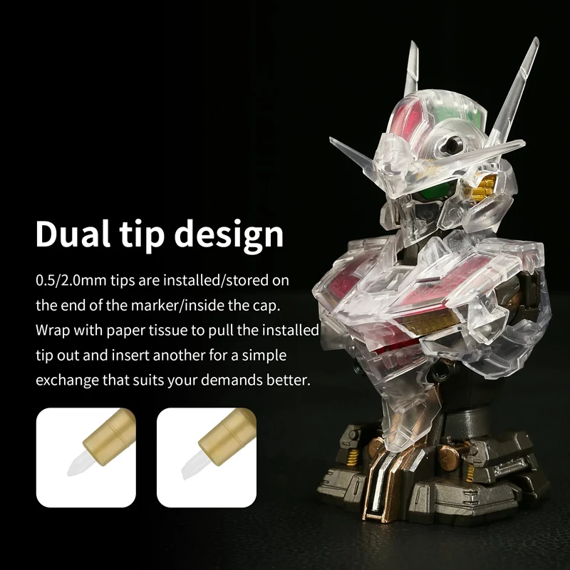 Metallic Markers Colouring Pen - Model Kit Markers 评论和价格
