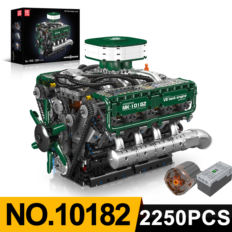 Mould King 10182 V8 Tank Engin - Model Kit Engine V8 评论和价格