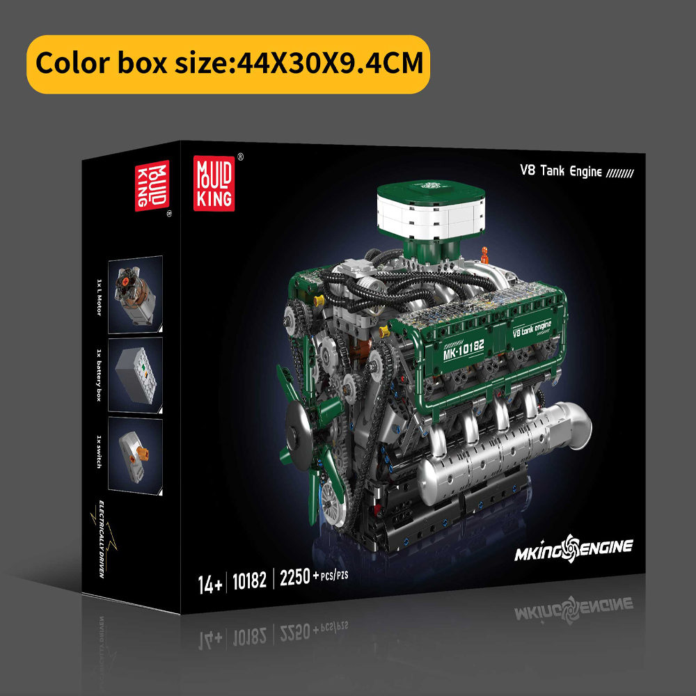 Mould King 10182 V8 Tank Engin - Model Kit Engine V8 评论和价格