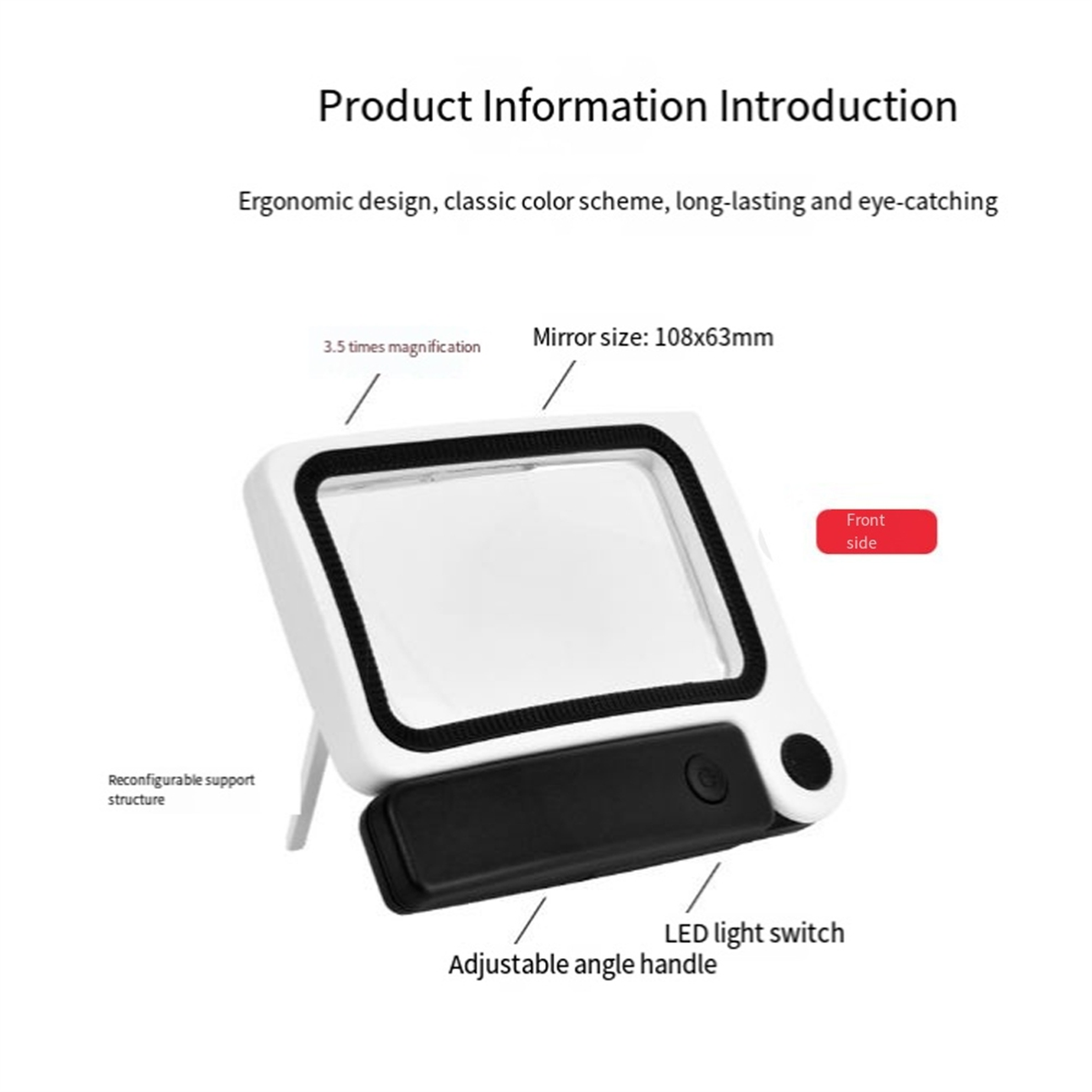 ABNJ 3.5X Professional Handhel - Magnifier With Light 评论和价格