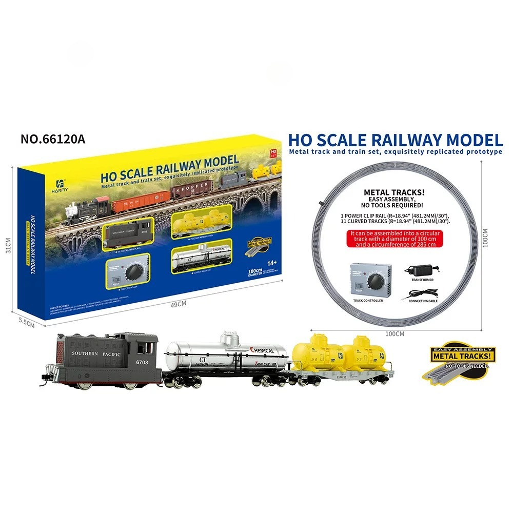 HO Scale Metal Rail Train Mode - Model Kit Vintage 评论和价格