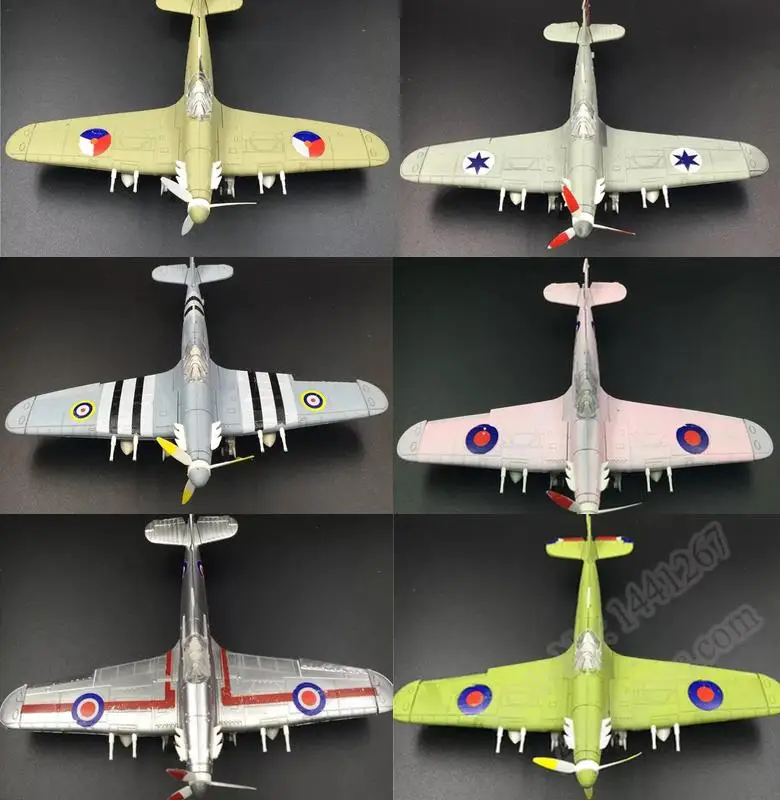 6pcs/set WWII UK Hurricane Spi - Model Kit Spitfire 评论和价格