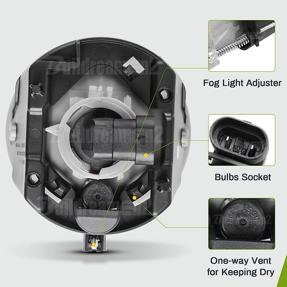2 Pieces Car Front Fog Light A - Model Kit Land Rover 评论和价格