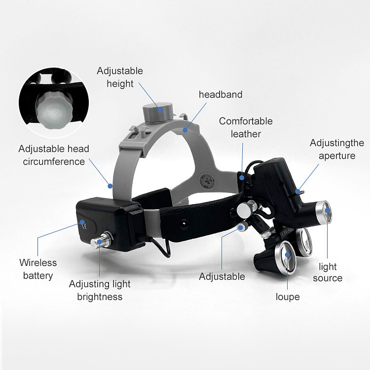 3.5x Dental Surgical Loupes wi - Magnifier With Light 评论和价格