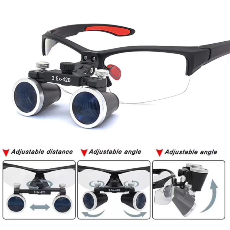 Ultra-lightweight 3.5X Dentist - Magnifier With Light 评论和价格