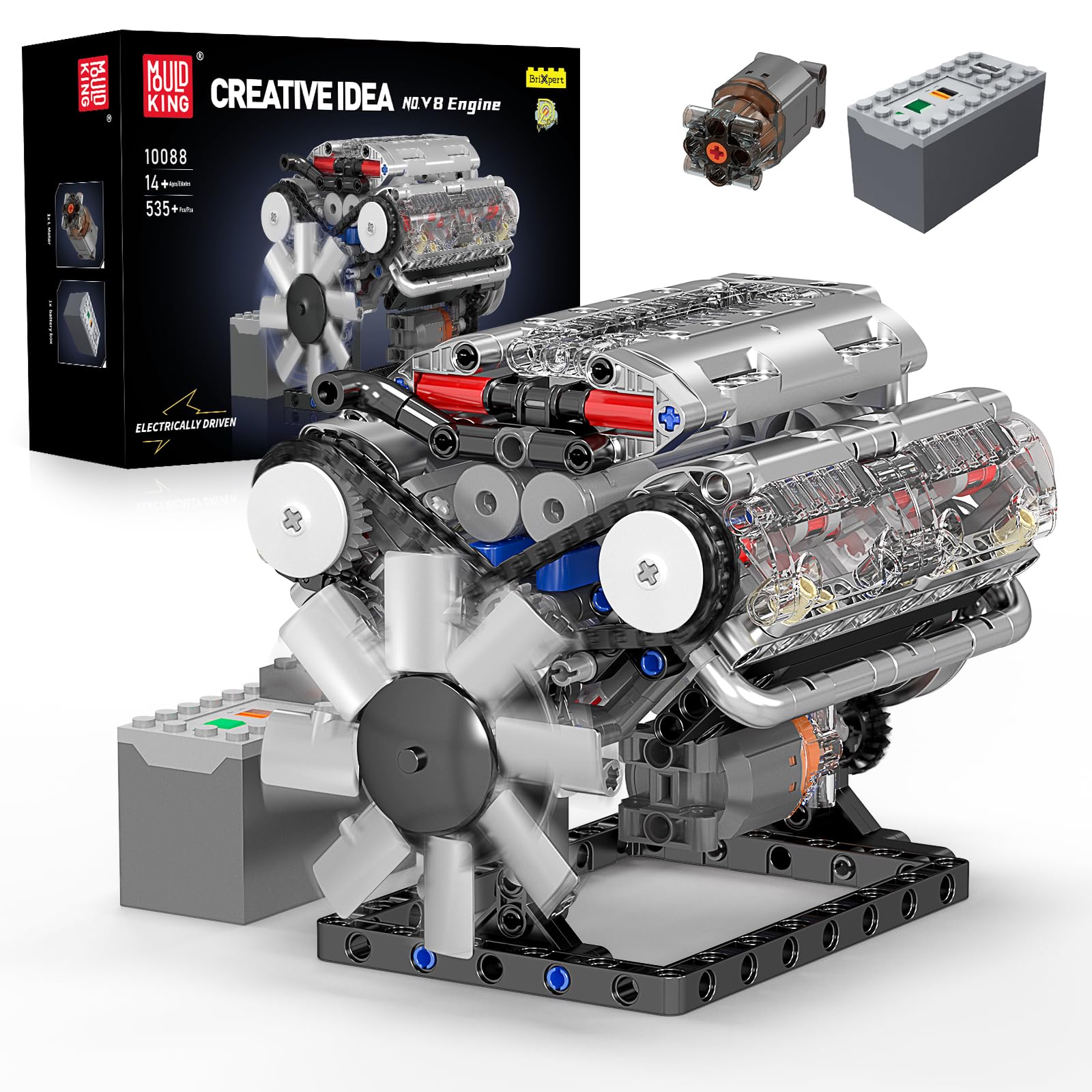 Mould King 10088 V8 Engine Bui - Model Kit Engine V8 评论和价格