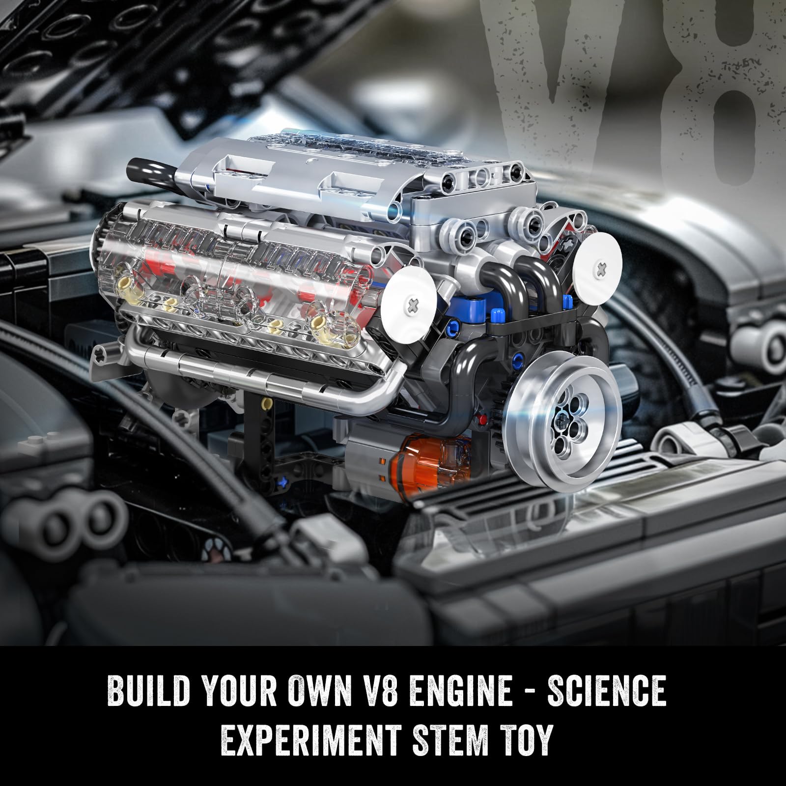 Mould King 10088 V8 Engine Bui - Model Kit Engine V8 评论和价格