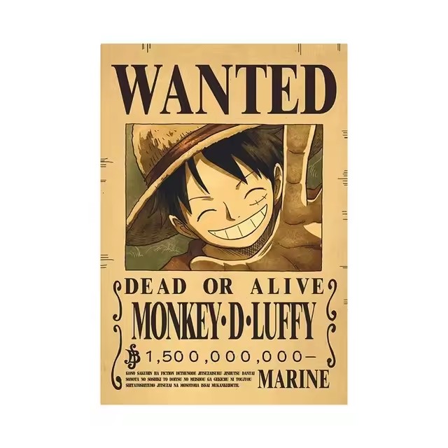 Anime One Piece Bounty Wanted  - Model Kit Vintage 评论和价格