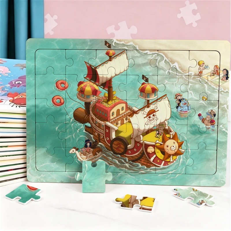 30pcs One Piece Puzzle Cartoon - Model Kit Gundam Bandai 评论和价格