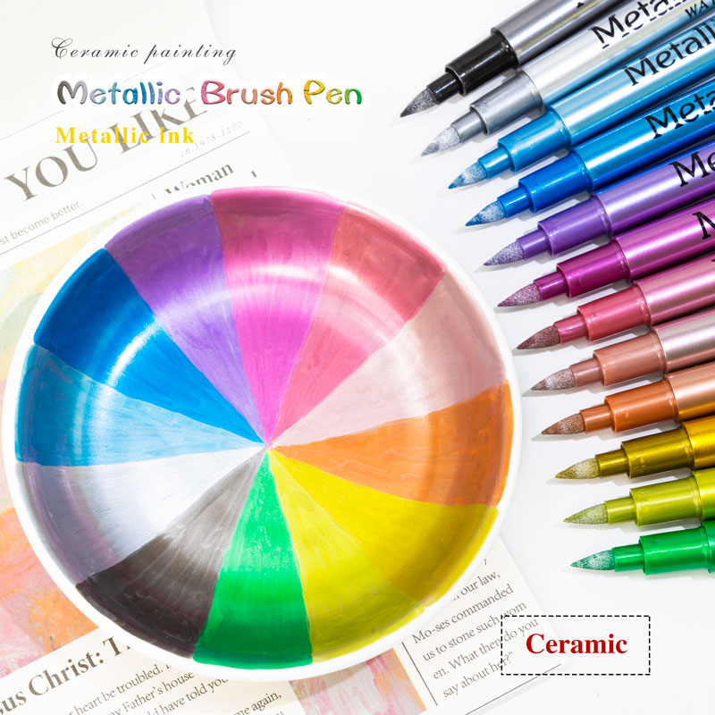 GN 12 Colors Metallic Waterpro - Model Kit Markers 评论和价格
