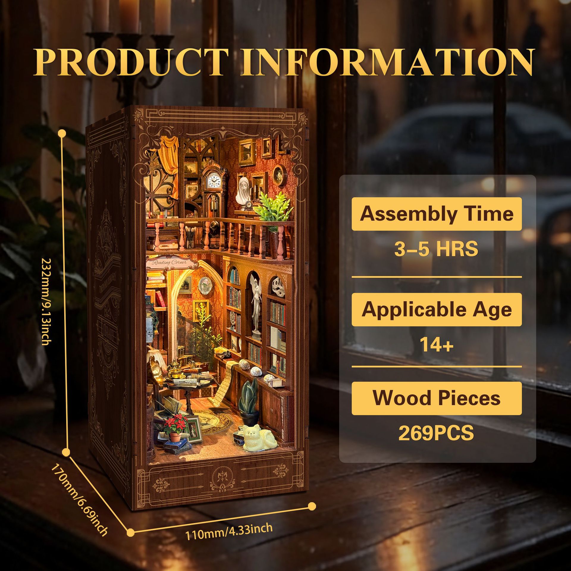 1:12 Scale Timeworn Library DI - Model Kit Vintage 评论和价格