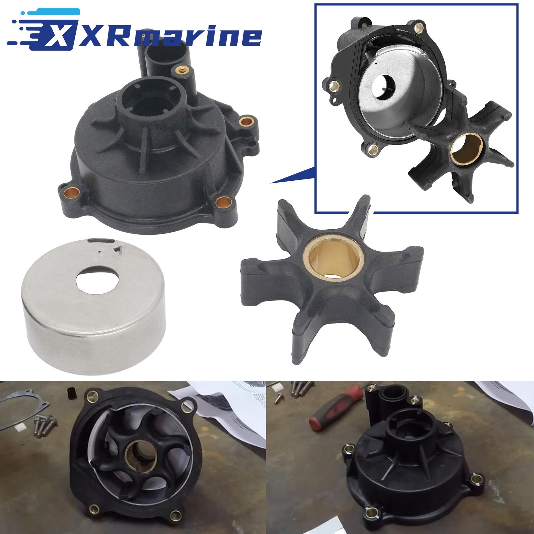 5001595 Water Pump Impeller Re - Model Kit Engine V8 评论和价格