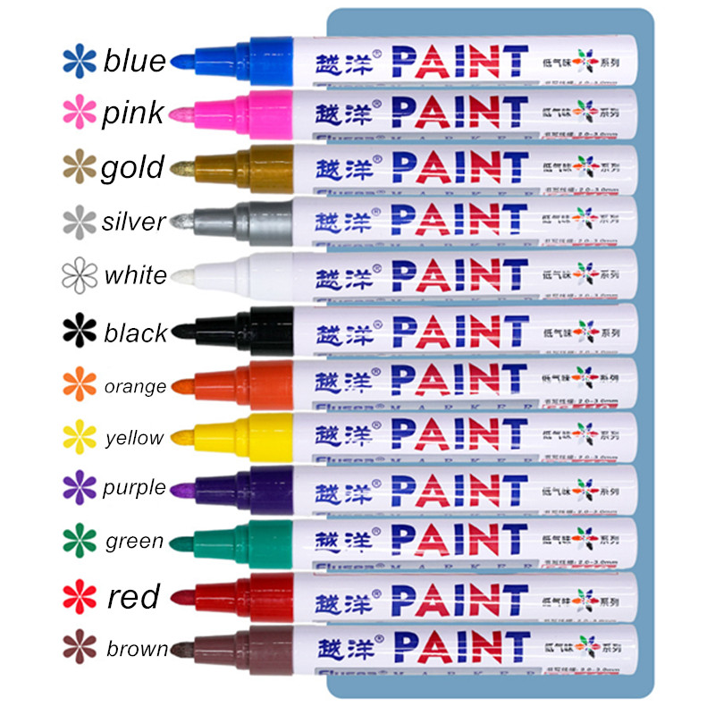 12 Color White Waterproof Rubb - Model Kit Markers 评论和价格