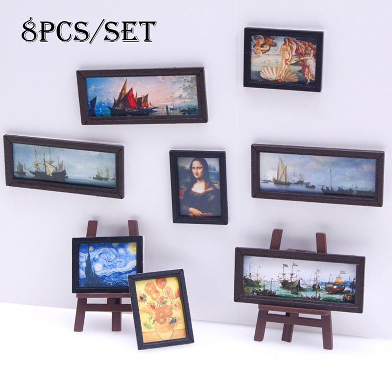 8Pcs/Set 1:12 Dollhouse Miniat - Model Kit Vintage 评论和价格