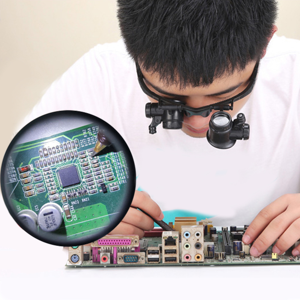 10-25X Head-Worn Magnifier wit - Magnifier With Light 评论和价格