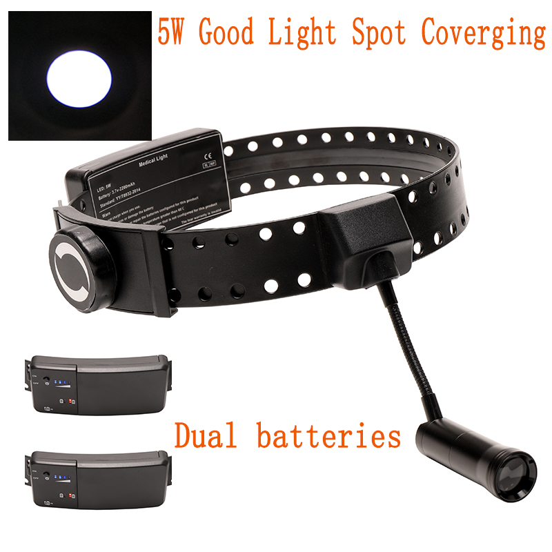Dental Headlight 5W LED Light  - Magnifier With Light 评论和价格