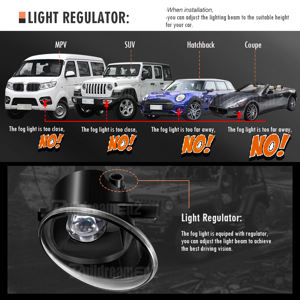 2 Pieces 30W LED Fog Light Ass - Model Kit Land Rover 评论和价格