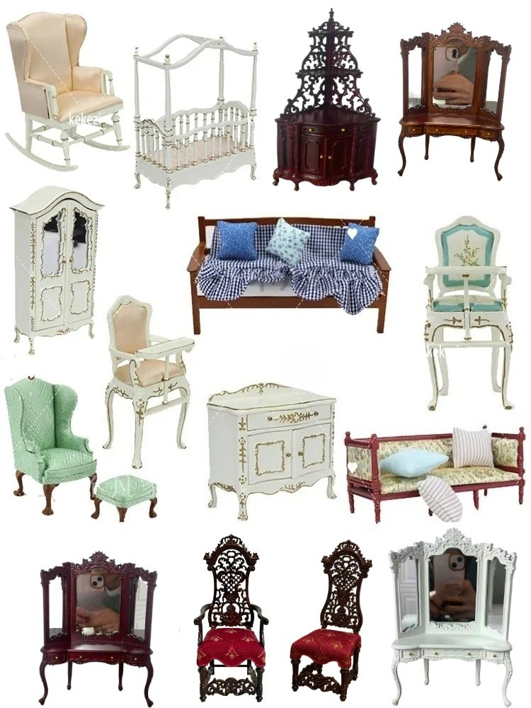 Miniature Dollhouse Furniture  - Model Kit Vintage 评论和价格
