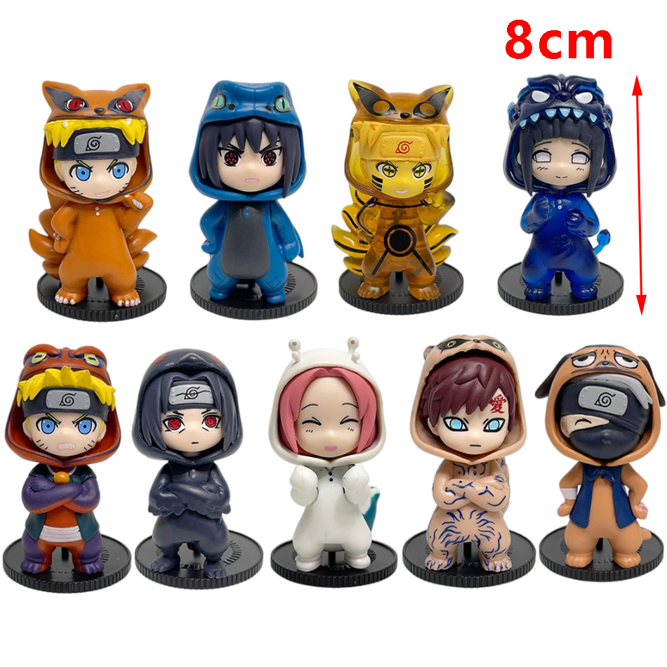 Anime 8cm Naruto 9pcs Set Rand - Model Kit Naruto 评论和价格